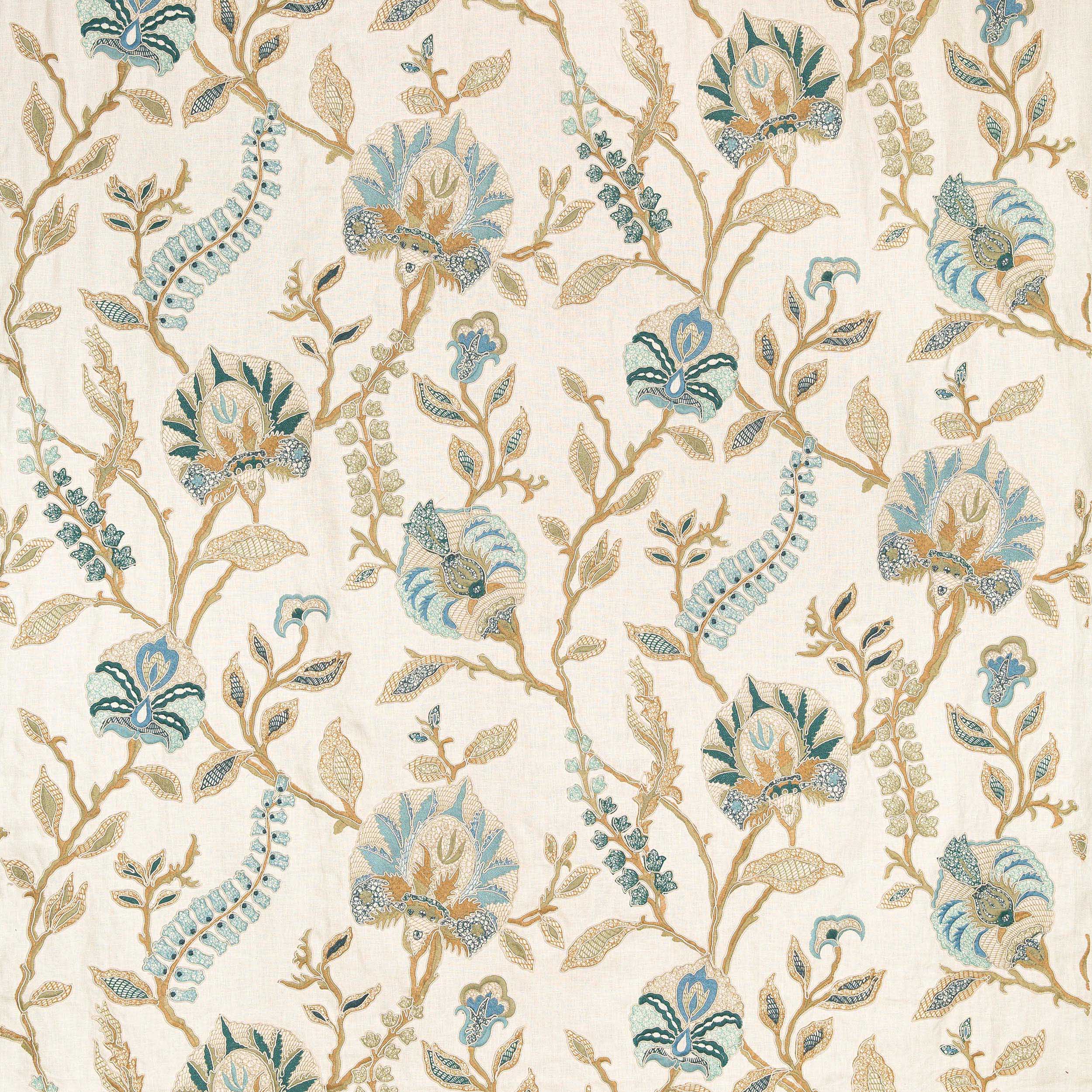 Somerley, celadon, blue, ivory - Cowtan & Tout Design Library