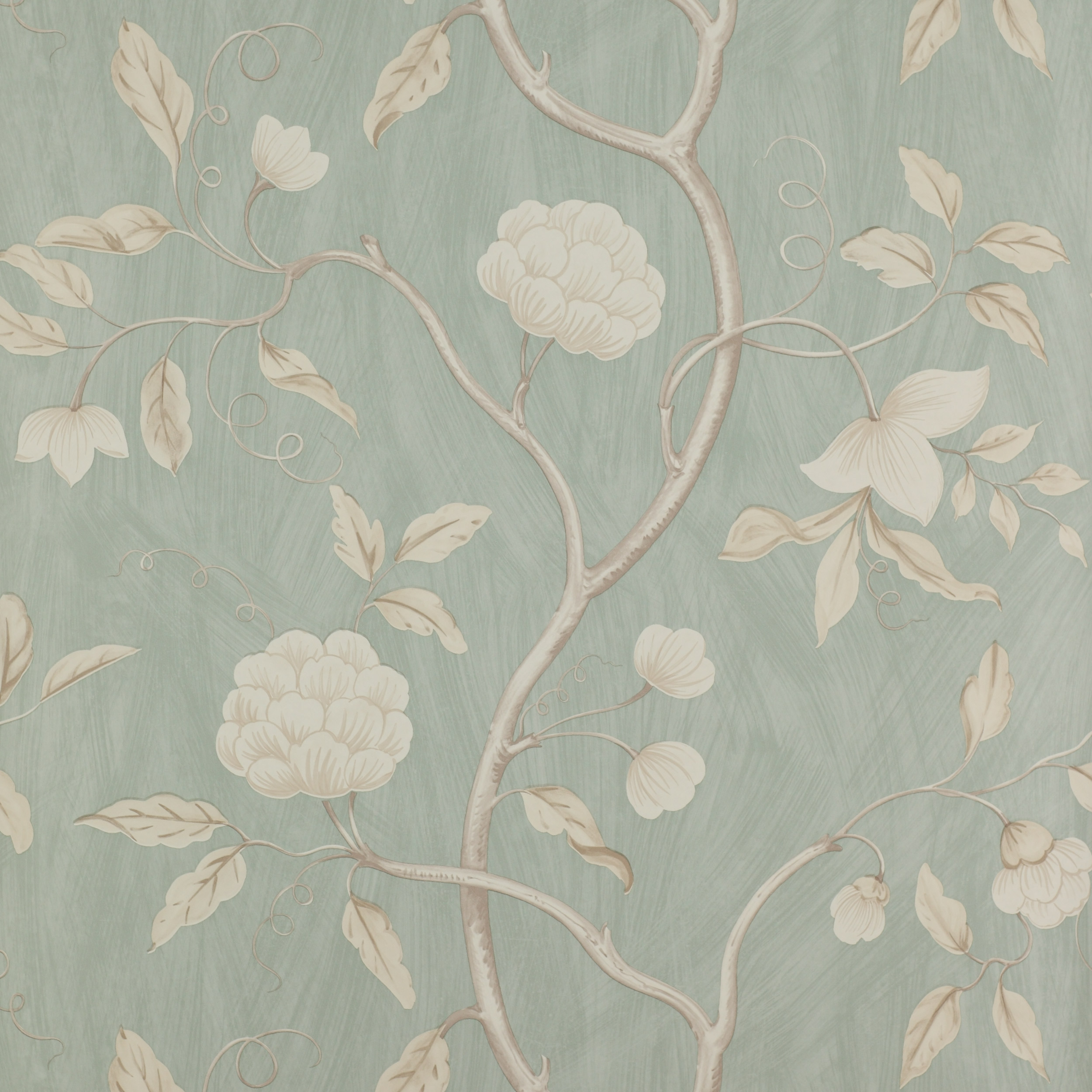 Snow Tree Wallpaper, silver - Cowtan & Tout Design Library