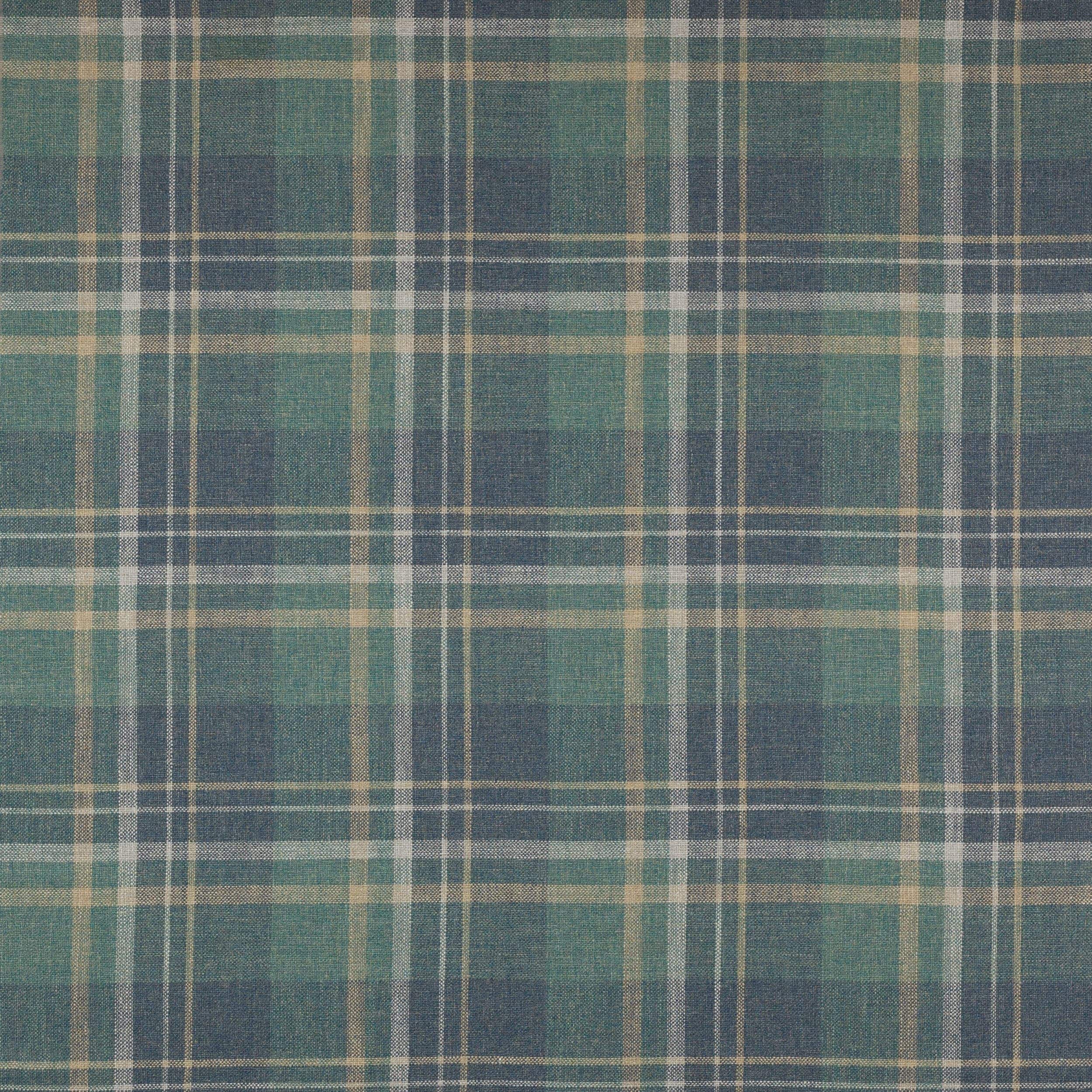 Donovan Plaid, navy, teal - Cowtan & Tout Design Library