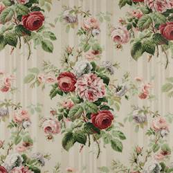 Jubilee Rose, pink, green - Cowtan & Tout Design Library